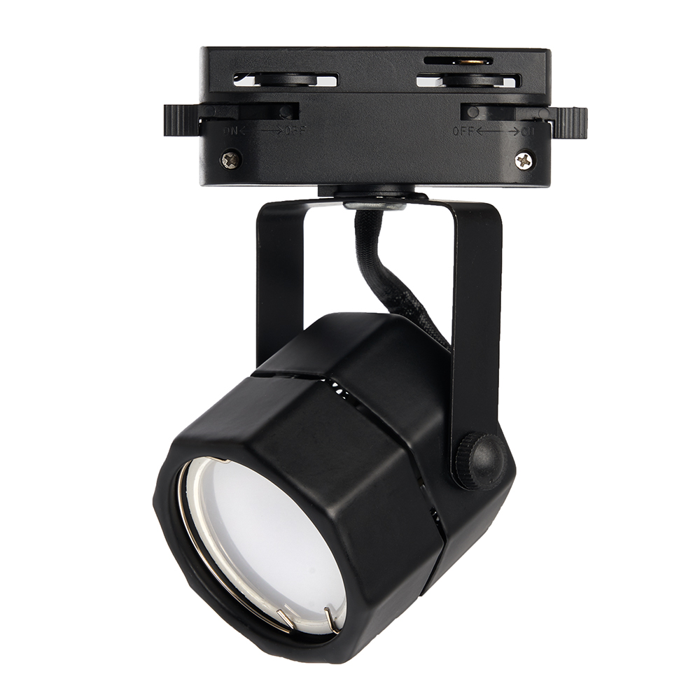 Светильник трековый на шинопровод ДПО GU10 без лампы черный