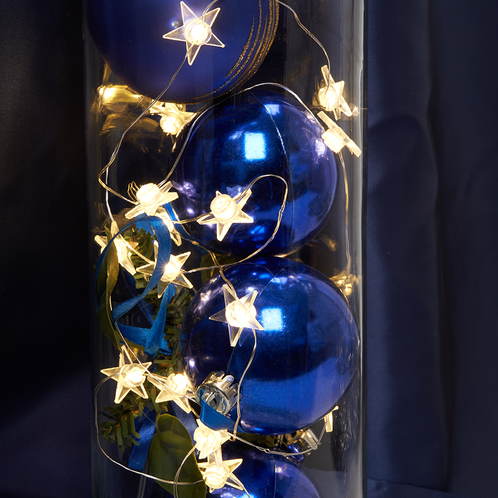 Гирлянда линейная Звездочки LED 2700К 1.8м USB