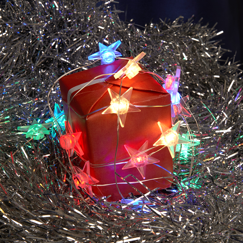 Гирлянда линейная Звездочки LED мультиколор 4.5 м USB