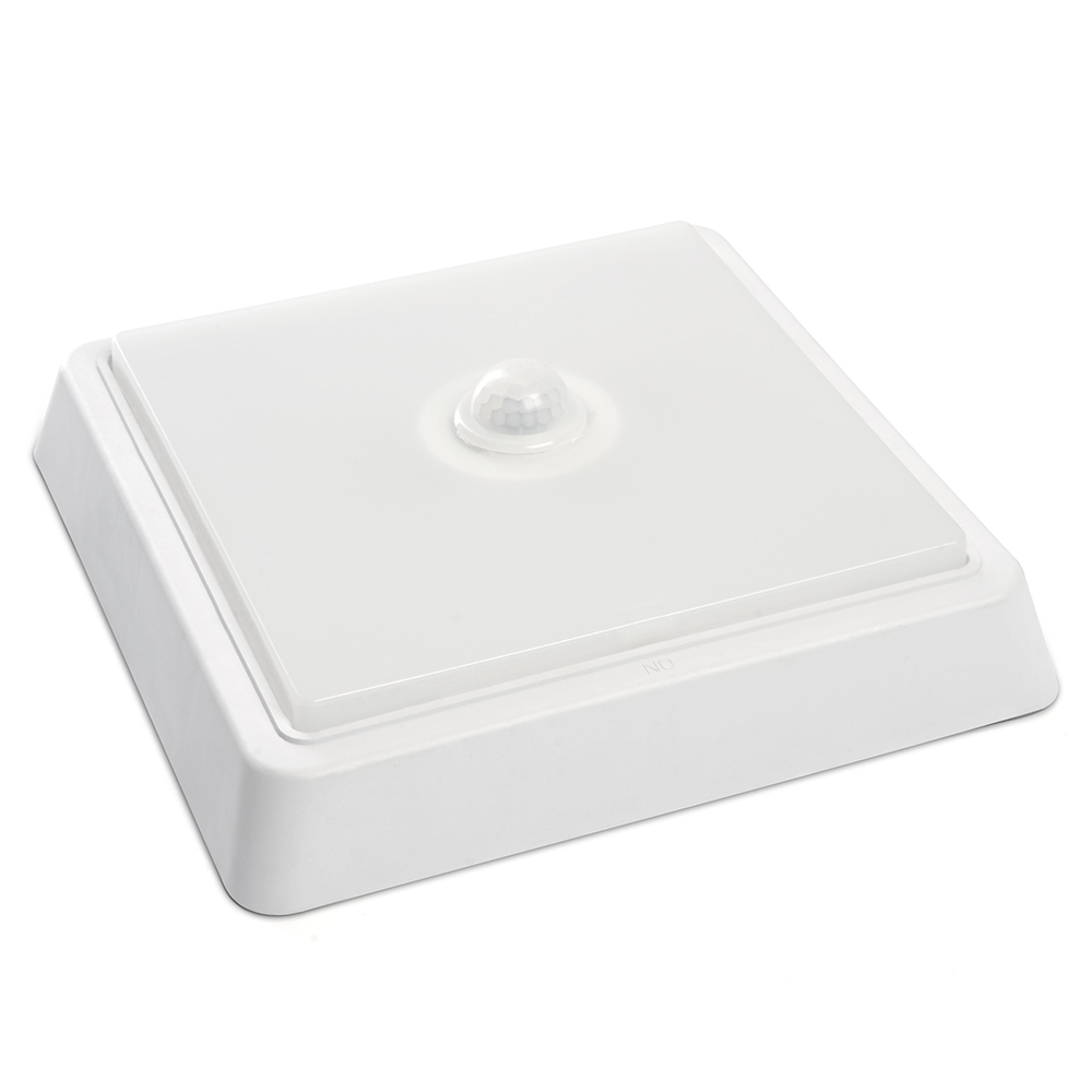 Светильник светодиодный ДБО-20w с датчиком 4000К 1600Лм квадратный белый