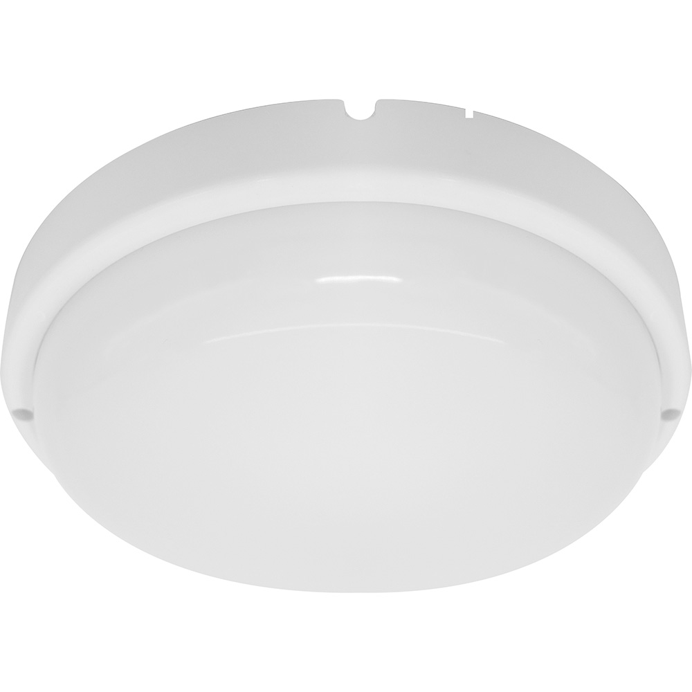 Светильник светодиодный ДБП-12w с акустическим датчиком 6500К 900Лм IP65 с дежурным режимом круглый белый ЖКХ