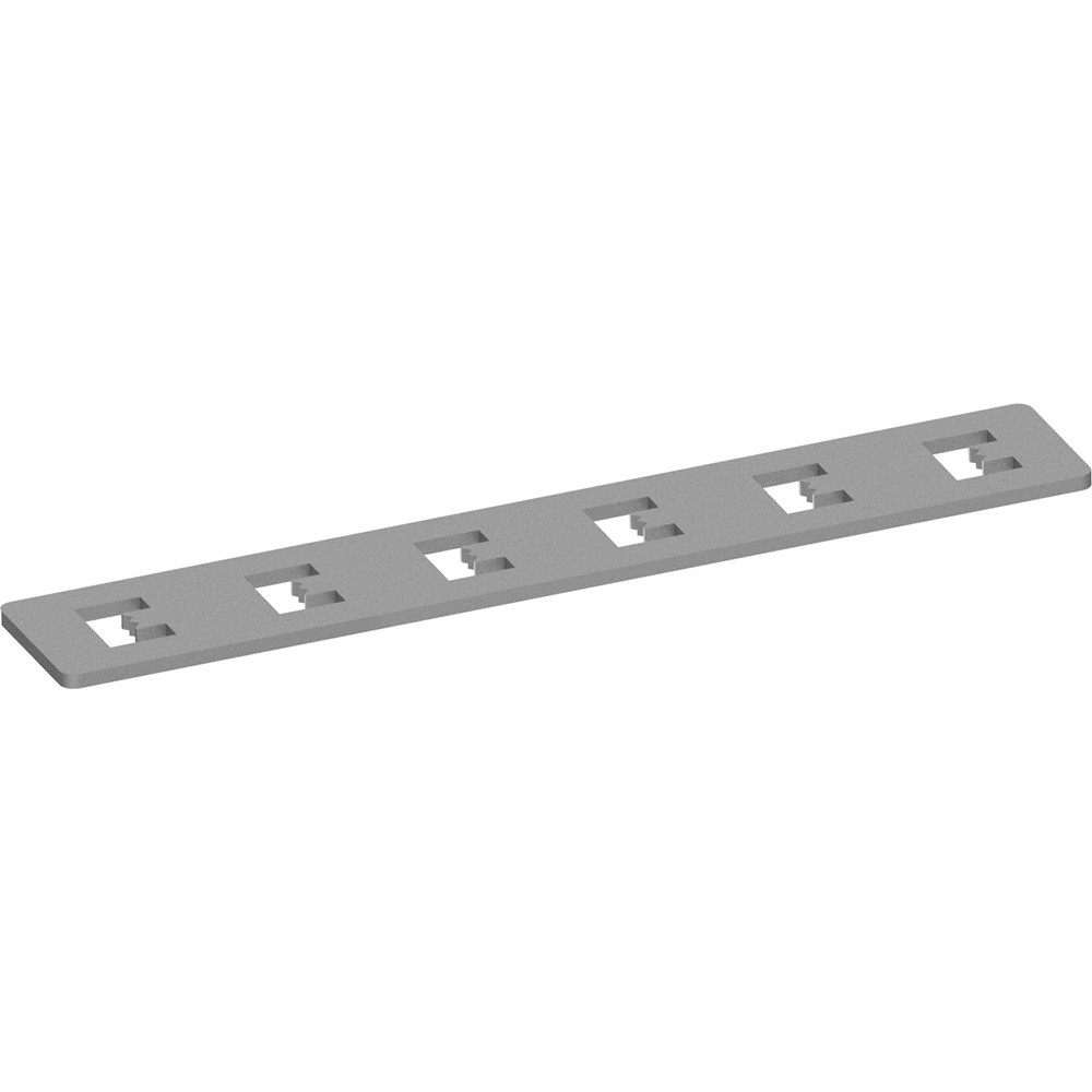 Соединитель прямой серебро для низковольтного встраиваемого шинопровода