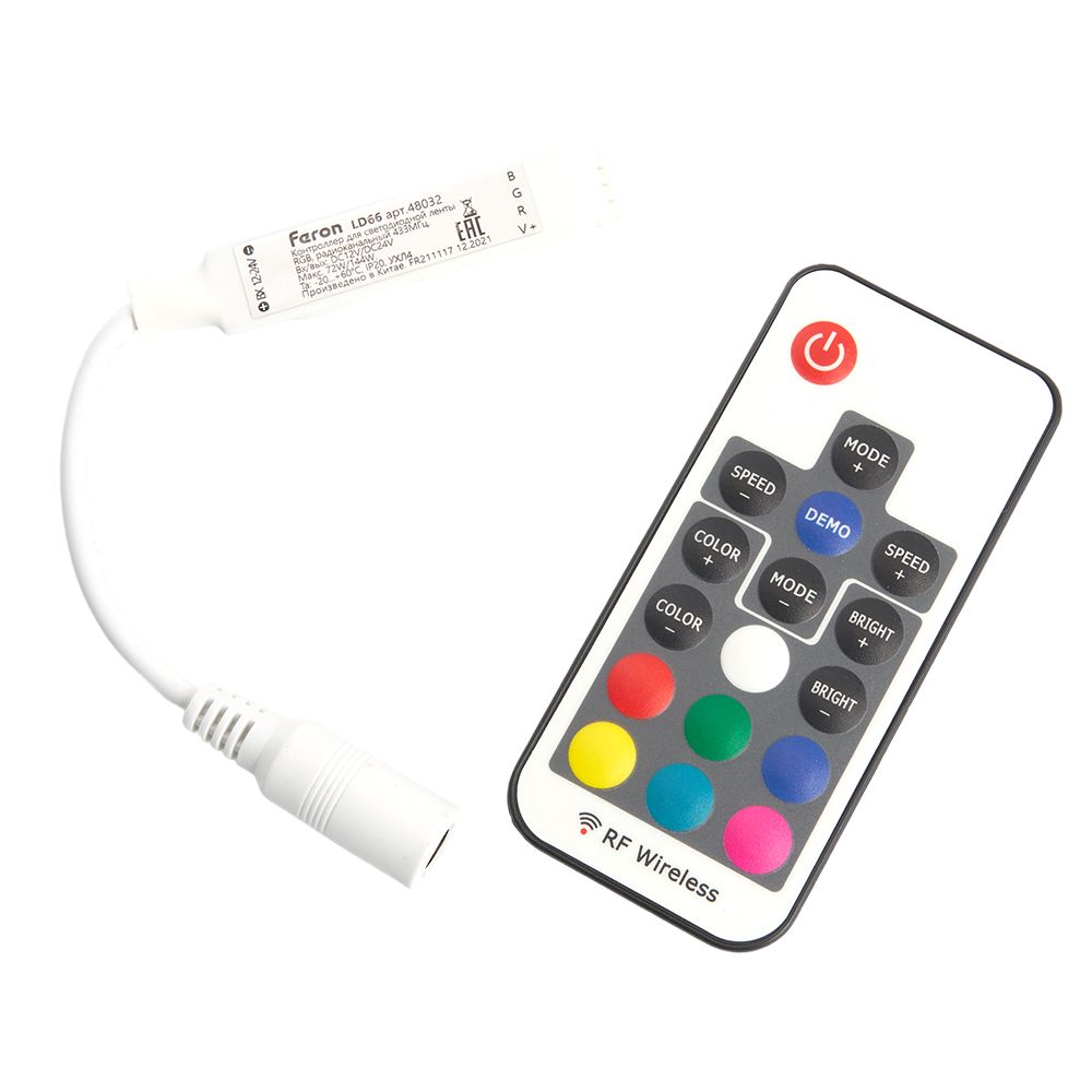 Контроллер к LED ленте RGB 12-24v mini с пультом