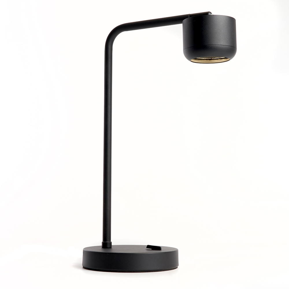 Светильник настольный 12w GX53 без лампы черный с антибликовой сеточкой