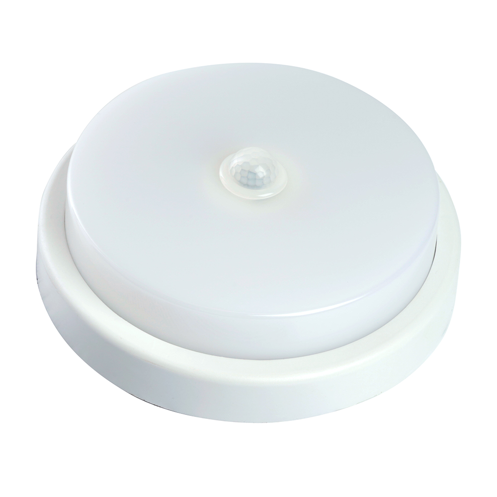 Светильник светодиодный ДБП-12w с датчиком 4000К 960Лм IP65 круглый белый ЖКХ