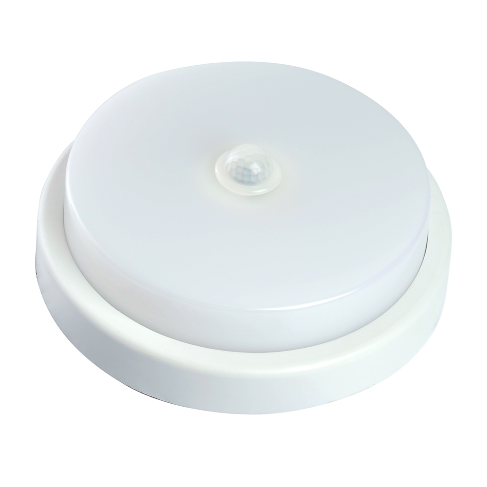 Светильник светодиодный ДБП-12w с датчиком 6500К 960Лм IP65 круглый белый