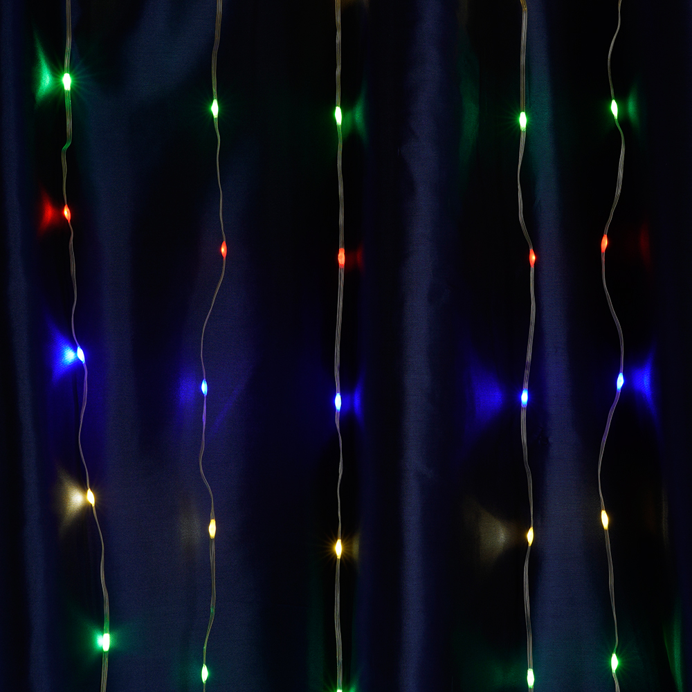 Гирлянда Занавес Водопад LED мультиколор 3х3 м IP44