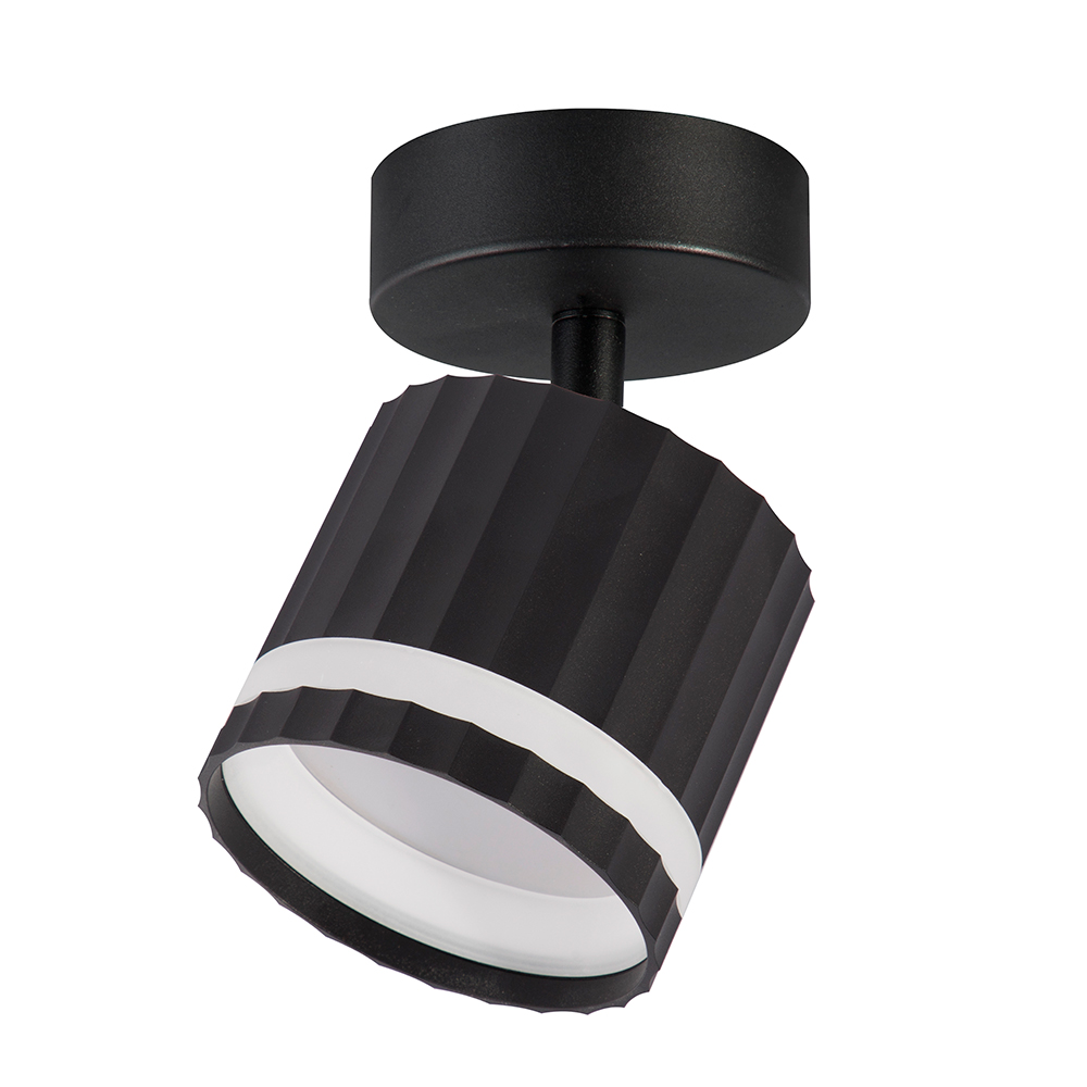 Светильник ДБО GX53 без лампы наклонный черный