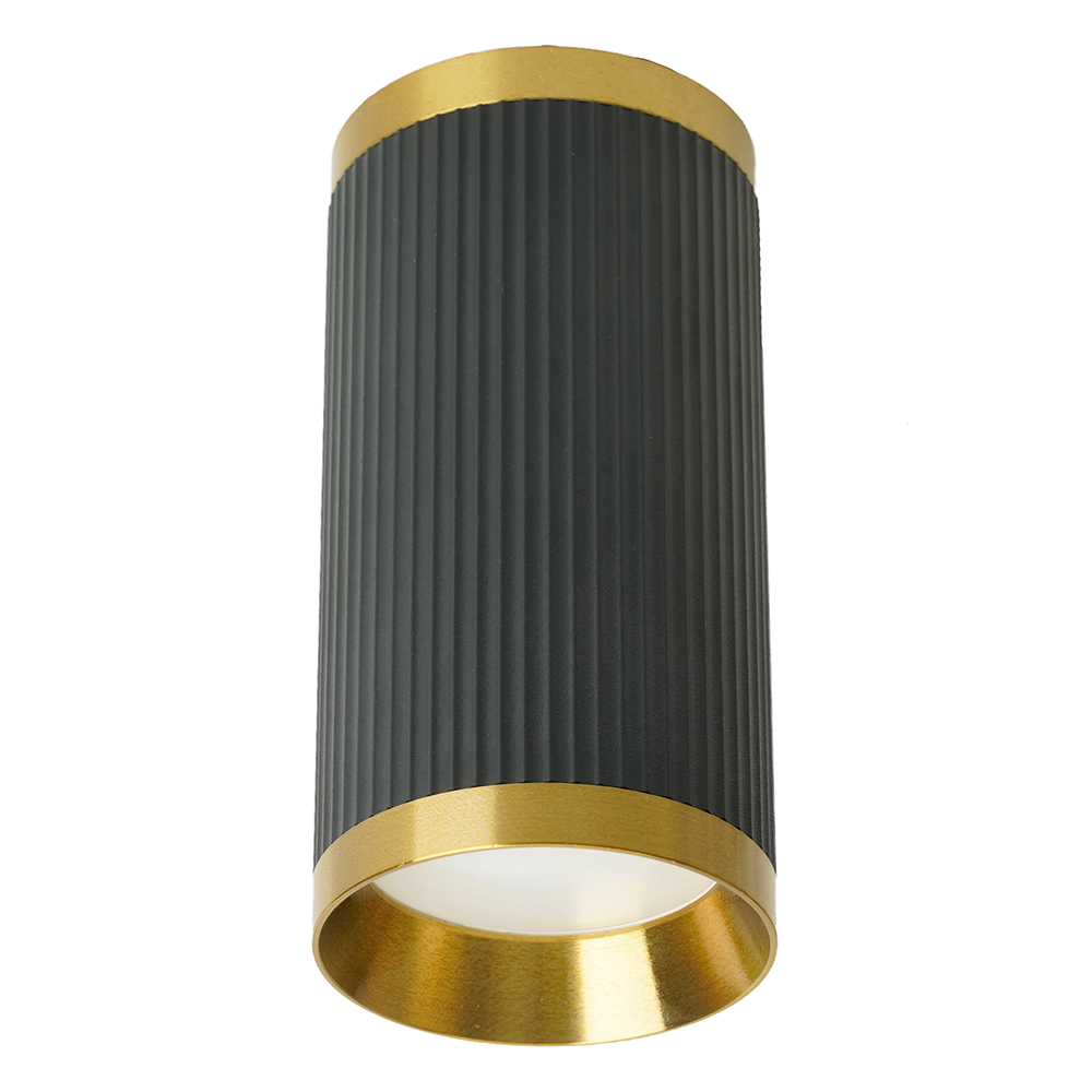 Светильник ДПО GU10 без лампы черный античное золото