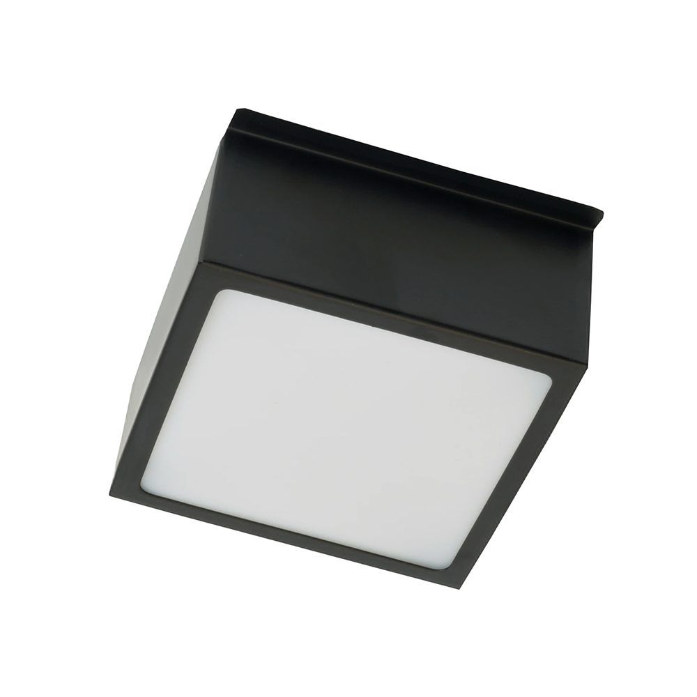 Светильник светодиодный ДВО-12w 6500К 960Лм черный Грильятто