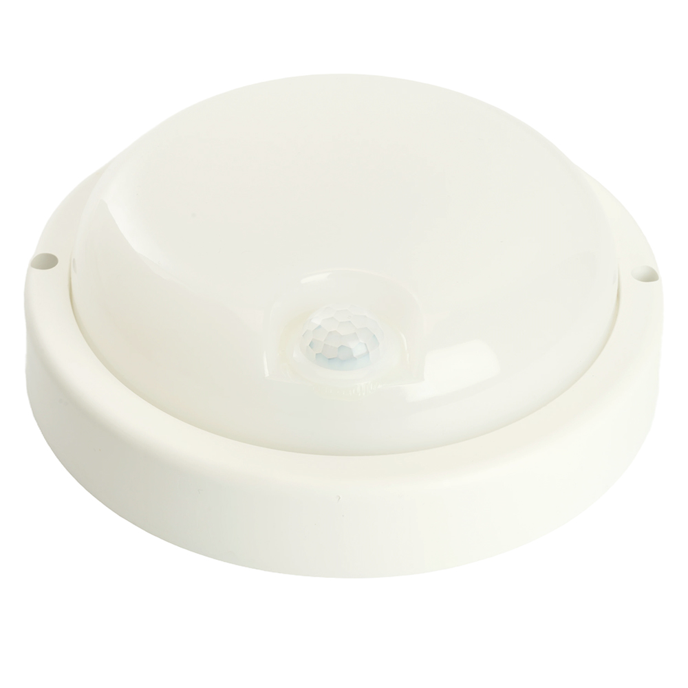 Светильник светодиодный ДБП-18w с датчиком 4000К 1440Лм IP65 круглый белый