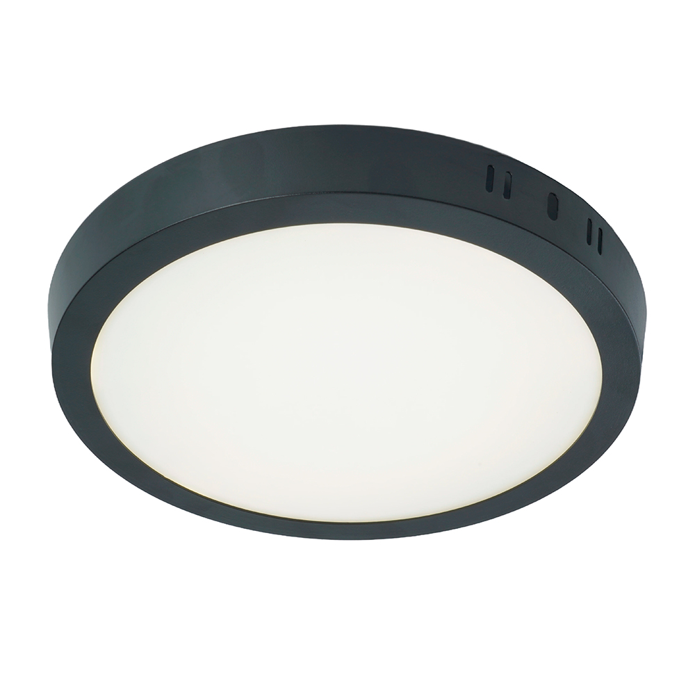 Светильник светодиодный ДПО-18w 4000K 1260Лм черный