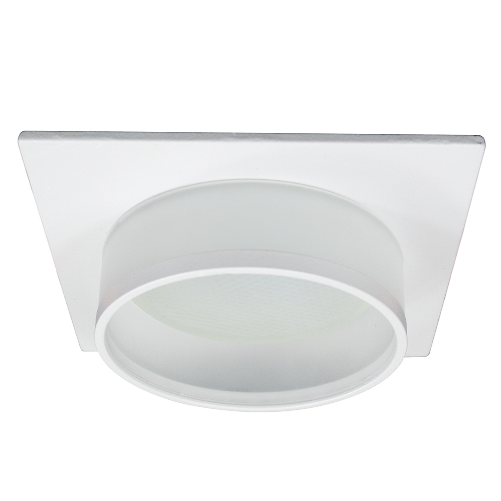 Светильник ДВО-15w GX53 без лампы квадратный белый