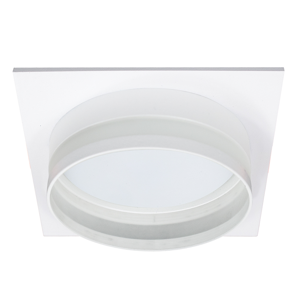 Светильник ДВО-25w GX70 без лампы квадратный белый