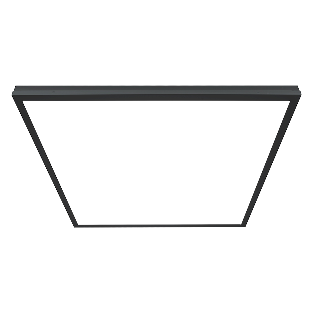 Светильник светодиодный ДВО-40w 595х595х25 4000К 3500Лм матовый с равномерной засветкой черный IP40