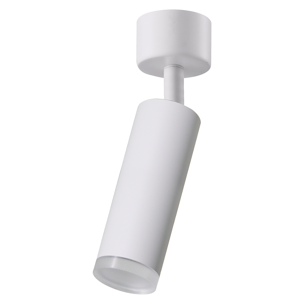 Светильник ДБО GU10 MR11 без лампы наклонный белый