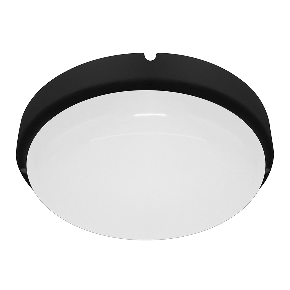 Светильник светодиодный ДБП-12w 4000К 960Лм IP65 круглый черный