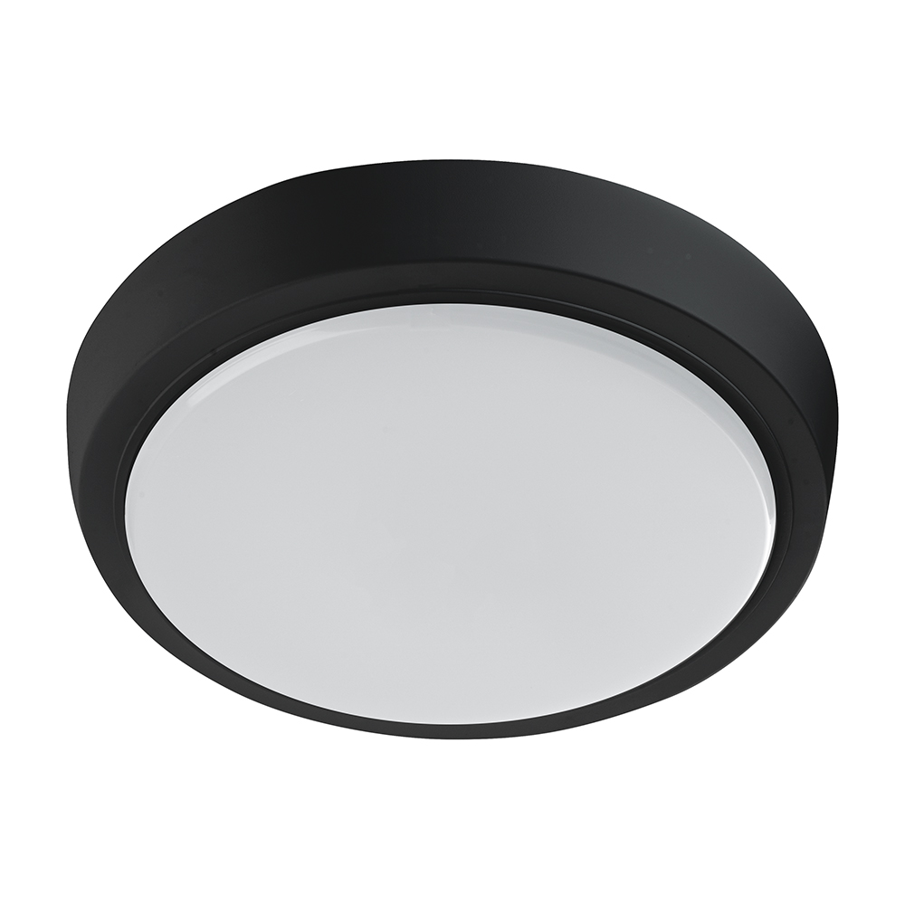 Светильник светодиодный ДБО-25w 6500К 2000 Лм круглый черный