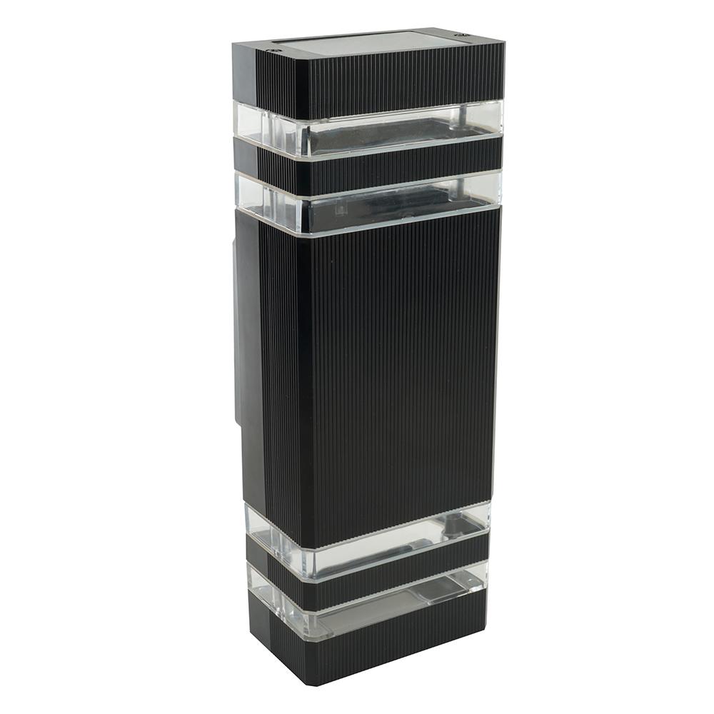 Светильник ДБУ вверх/вниз 2хGU10 без ламп IP54 пластик черный