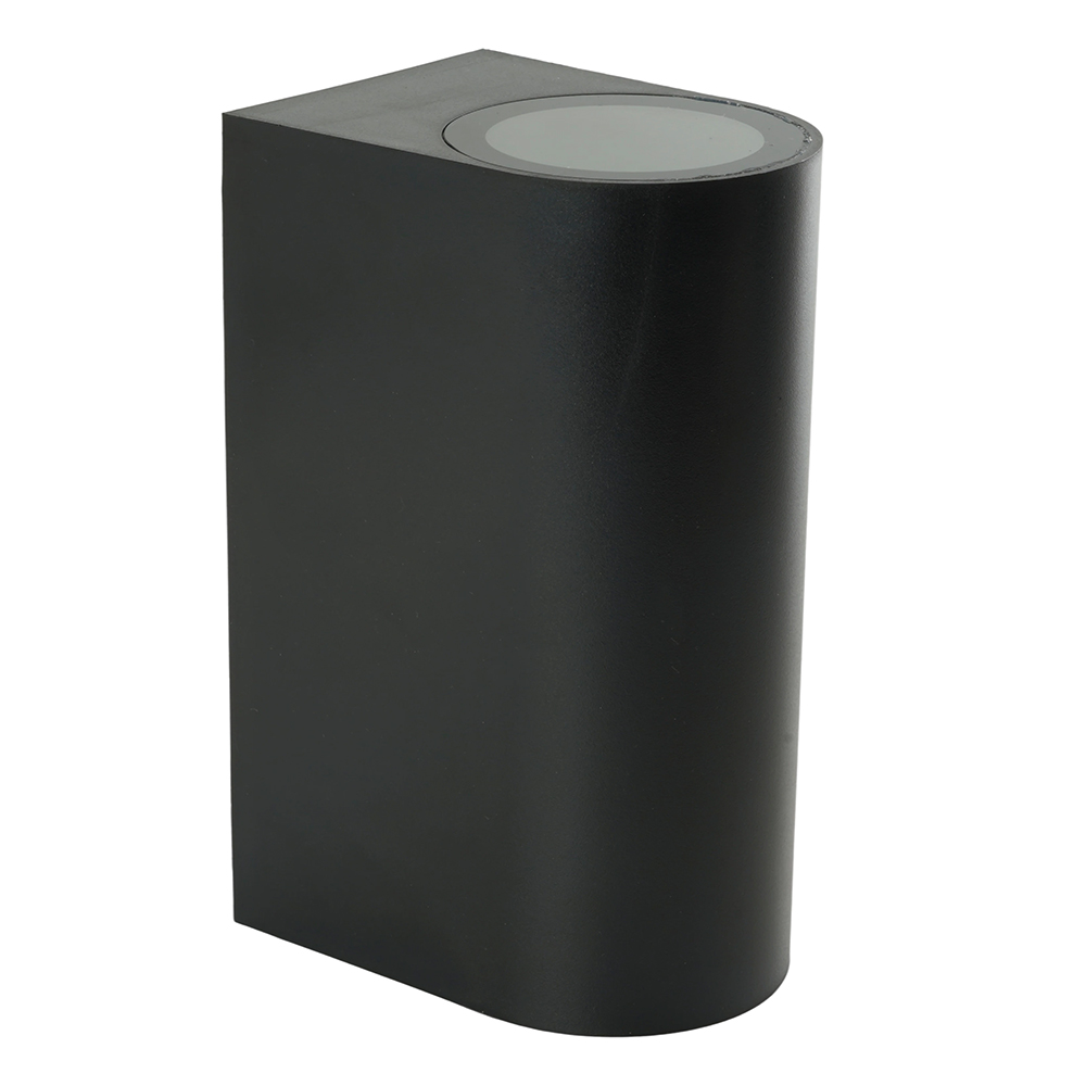 Светильник ДБУ вверх/вниз 2хGU10 без ламп IP54 пластик черный