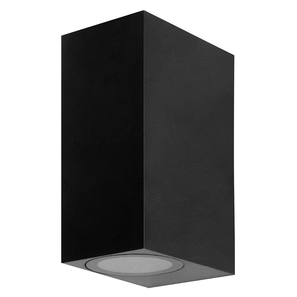 Светильник ДБУ вверх/вниз 2хGU10 без ламп IP54 пластик черный