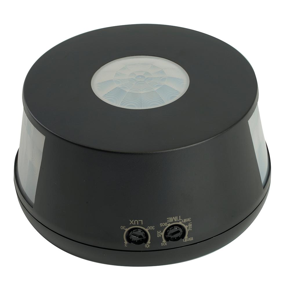 Датчик движения ИК потолочный 2000w 360 град 30м IP20 черный