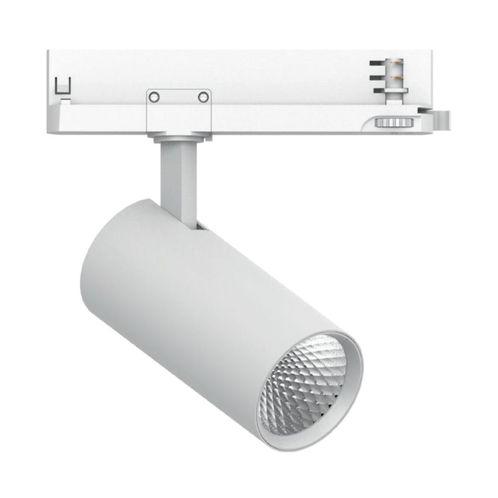 Светильник светодиодный трековый на шинопровод ДПО-30w 4000К 2700Лм трехфазный белый