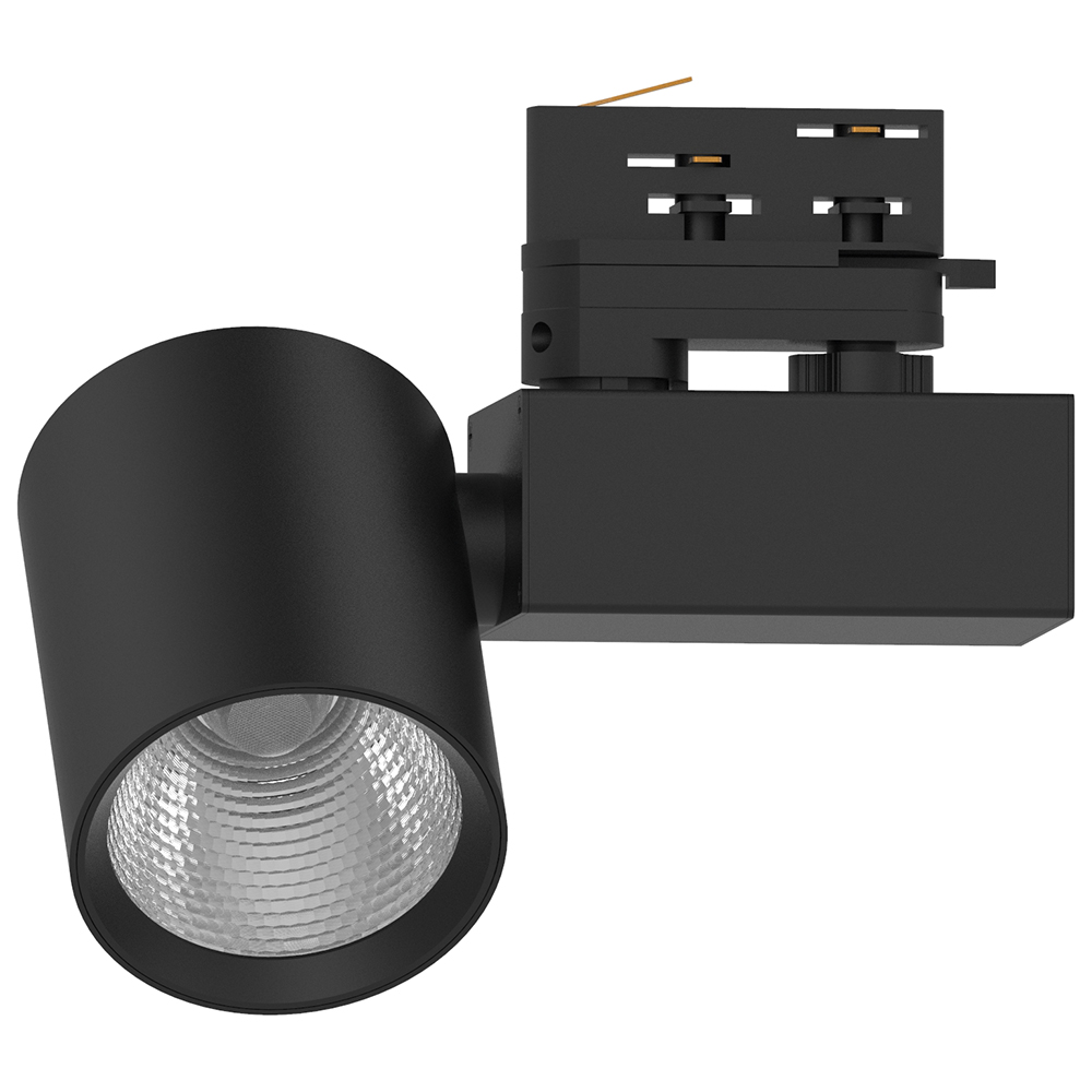 Светильник светодиодный трековый на шинопровод ДПО-20w 4000К 1800Лм трехфазный черный