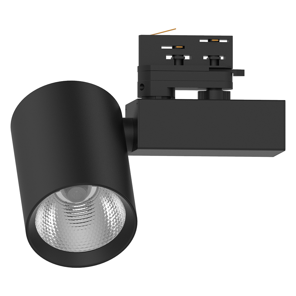 Светильник светодиодный трековый на шинопровод ДПО-40w 4000К 3600Лм трехфазный черный