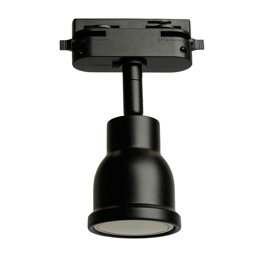 Светильник трековый на шинопровод ДПО GU10 без лампы черный