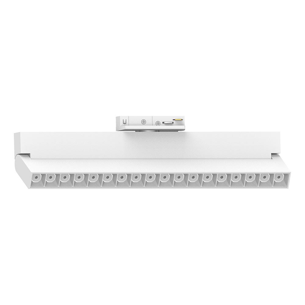 Светильник светодиодный трековый на шинопровод ДПО-18w 4000К 1620Лм поворотный белый