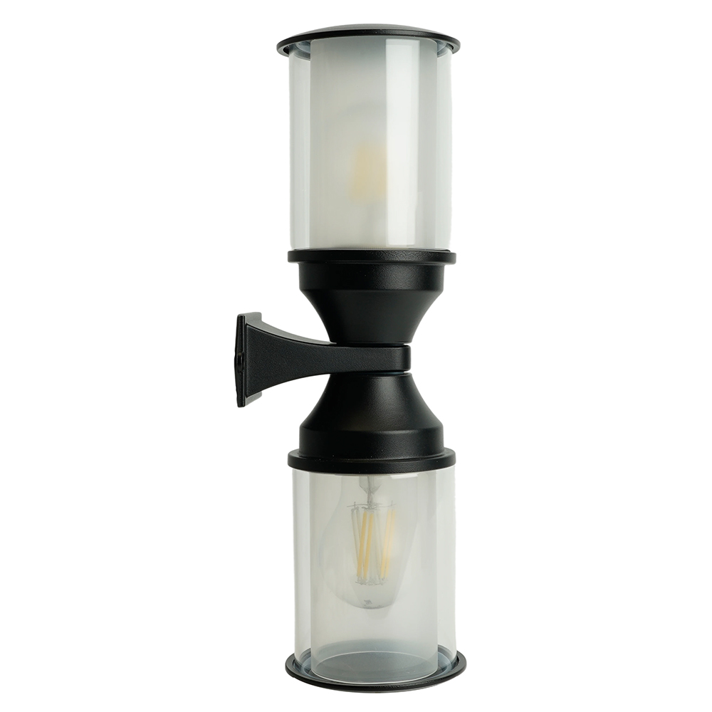 Светильник НБУ-2х60w вверх/вниз Е27 IP54 черный