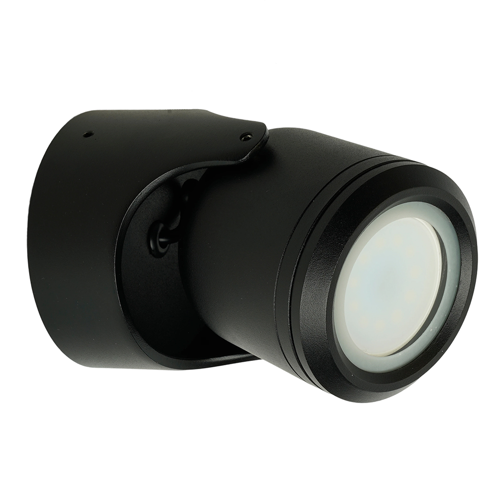 Светильник ДБУ GU10 без лампы IP54 наклонный черный