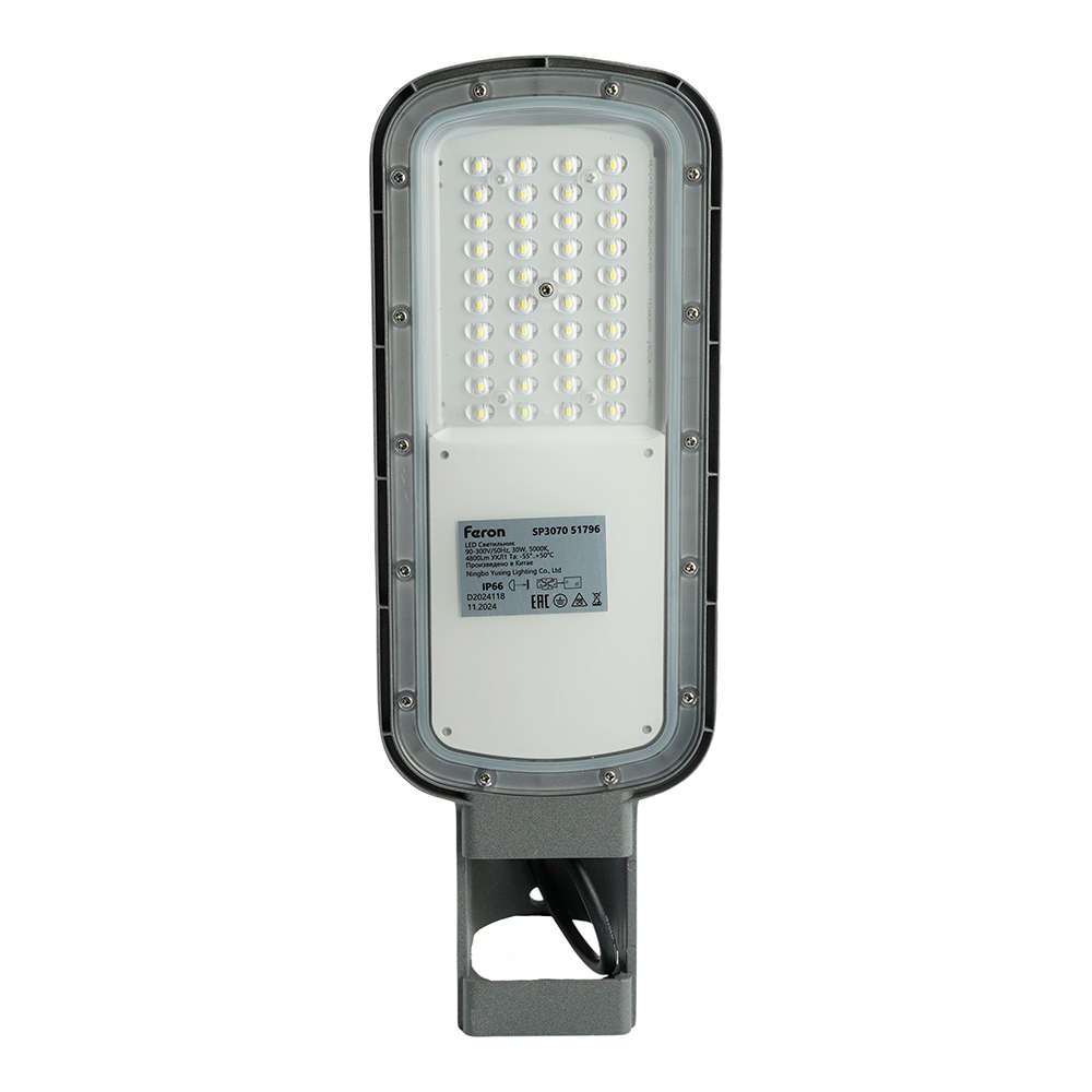 Светильник светодиодный уличный ДКУ-30вт 5000К IP65