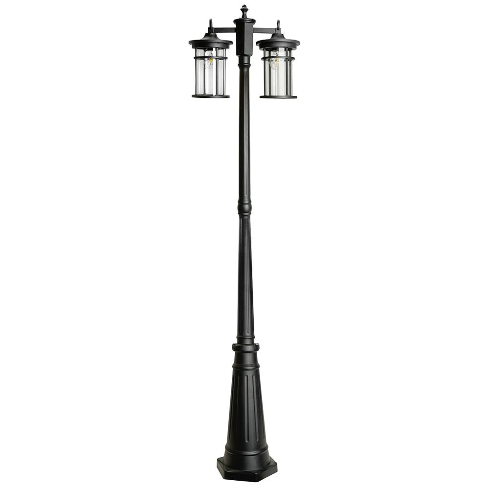 Светильник НТУ-2х60w столб Е27 IP44 черный