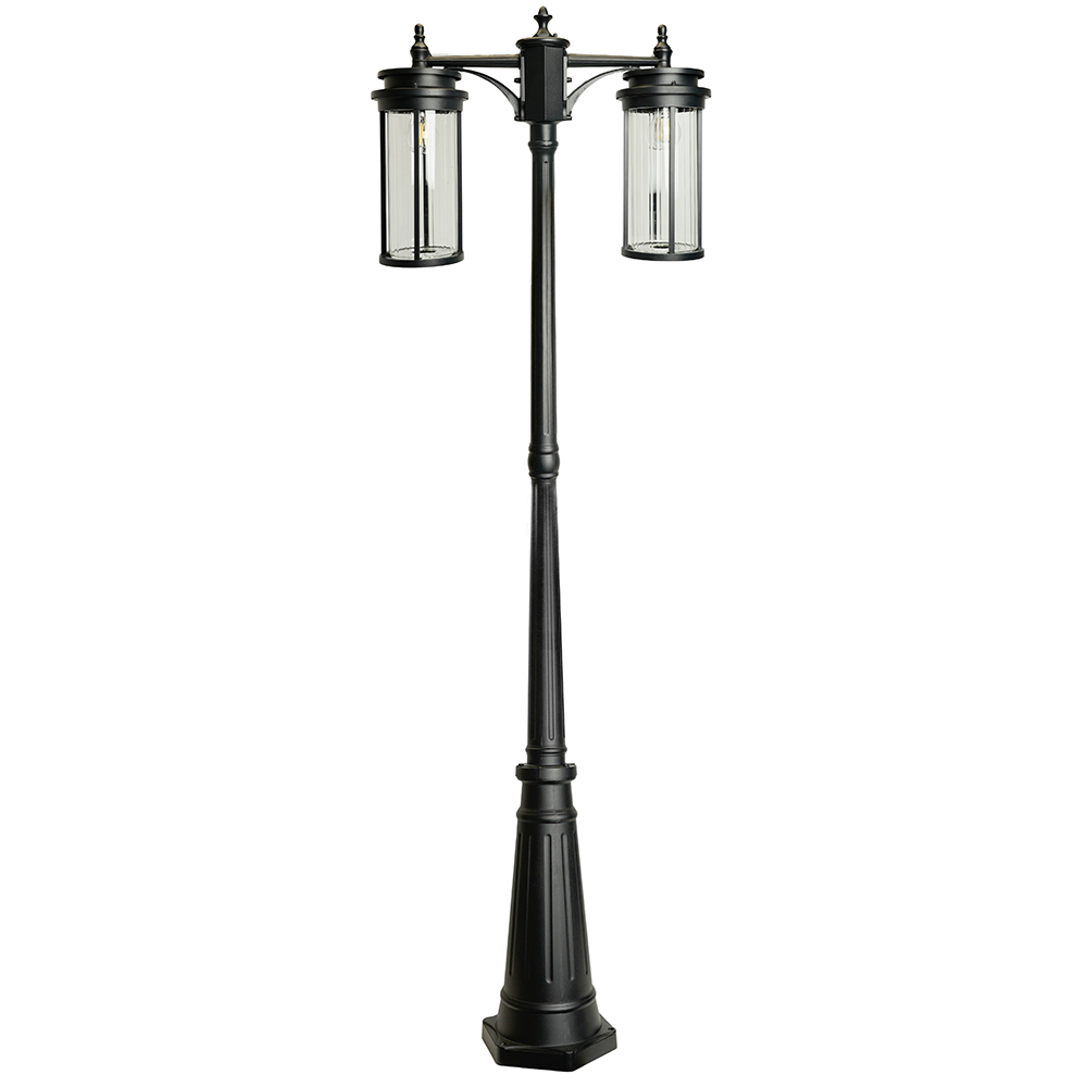 Светильник НТУ-2х40w столб Е27 IP44 черный