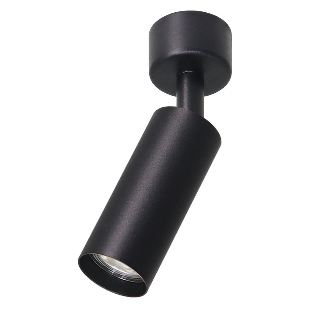 Светильник ДБО GU10 без лампы наклонный черный
