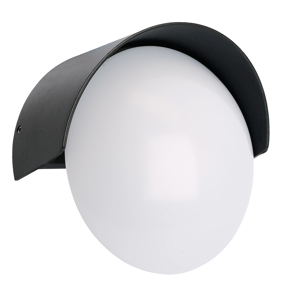 Светильник светодиодный уличный ДБУ-9w 3000/4000/6400К 500Лм IP65 с переключением цветовой температуры черный