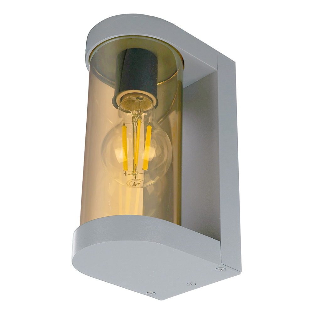 Светильник НБУ-40w Е27 IP44 серый/янтарный