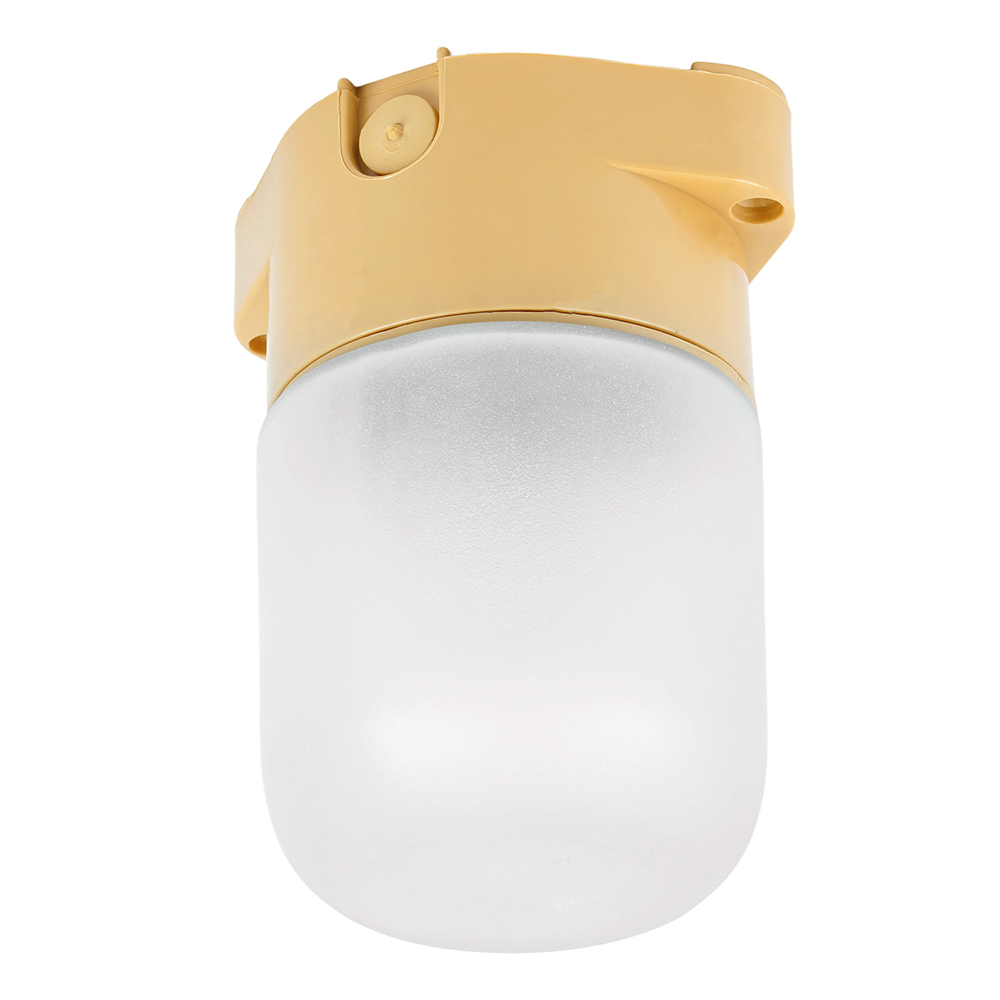 Светильник НББ-01-60-001 E27 термостойкий для бани и сауны прямое основание бежевый IP65