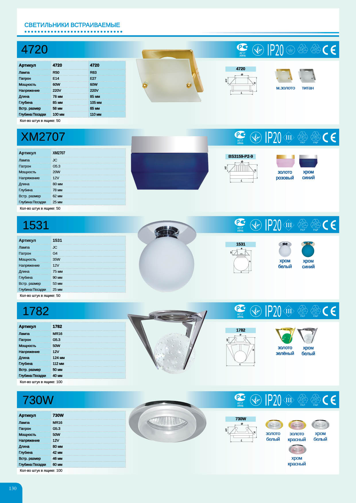 Купить Светильник НВО-60w R63,E27,квадр.хром,с/с декор.Feron артикул ...