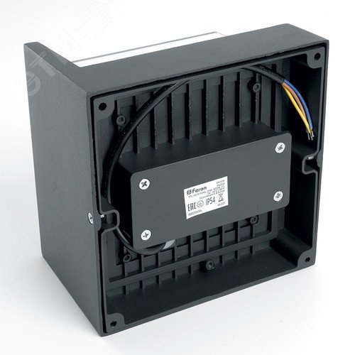 Светильник светодиодный уличный ДБУ-12w 4000К IP54 квадратный черный - фото 3