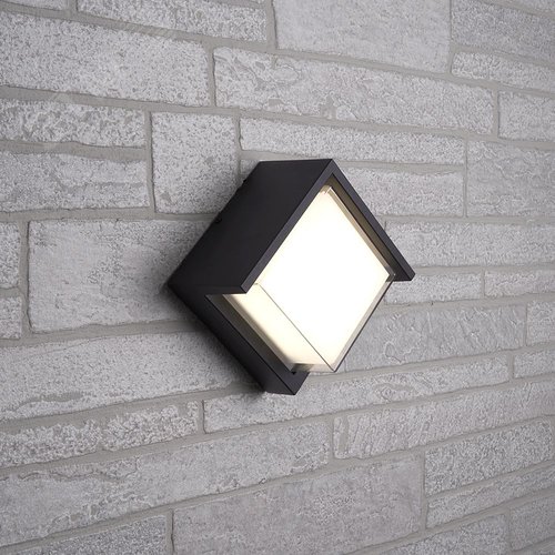 Светильник светодиодный уличный ДБУ-12w 4000К IP54 квадратный черный - фото 4