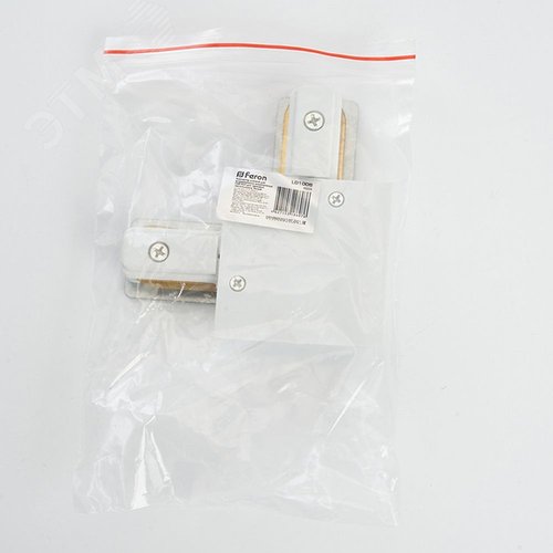 Коннектор угловой белый для встраиваемого шинопровода - фото 4