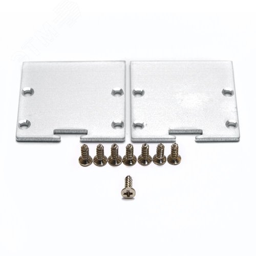 Профиль накладной Линии света алюминиевый 2 м серебро матовый экран 2 заглушки 4 крепежа для светодиодных лент - фото 4