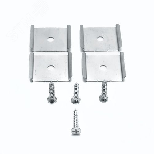 Профиль накладной Линии света алюминиевый черный 2 м матовый экран 2 заглушки 4 крепежа для светодиодных лент - фото 4