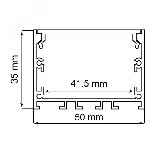 Профиль накладной Линии света алюминиевый черный 2 м матовый экран 2 заглушки 4 крепежа для светодиодных лент - фото 6