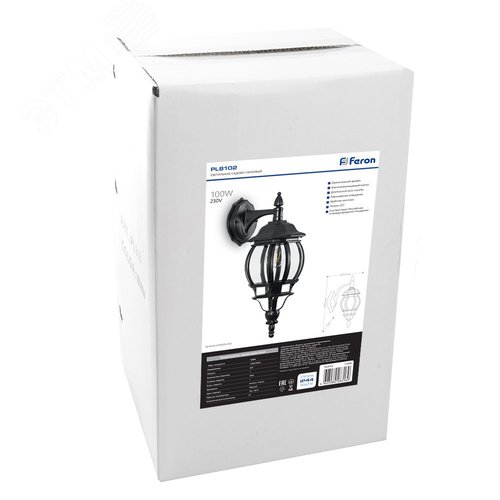 Светильник НБУ-100w вниз Е27 IP44 черный - фото 7