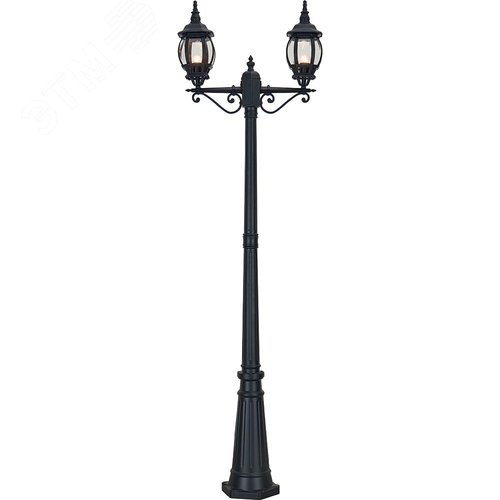 Светильник 8114 2х100W 230 В E27 2х(160х160)х2300мм черный - фото 2