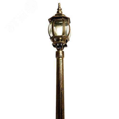 Светильник НТУ-100w столб Е27 IP44 черное золото - фото 4